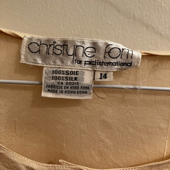 christune forti skirt suit size 14 orange and cream - Picture 5 of 13